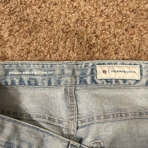Anthropologie Jeans Nolan Ankle Button Up Style Size 32R - Picture 3 of 3